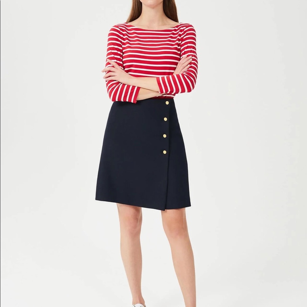 Hobbs Aurelia Navy Blue Skirt